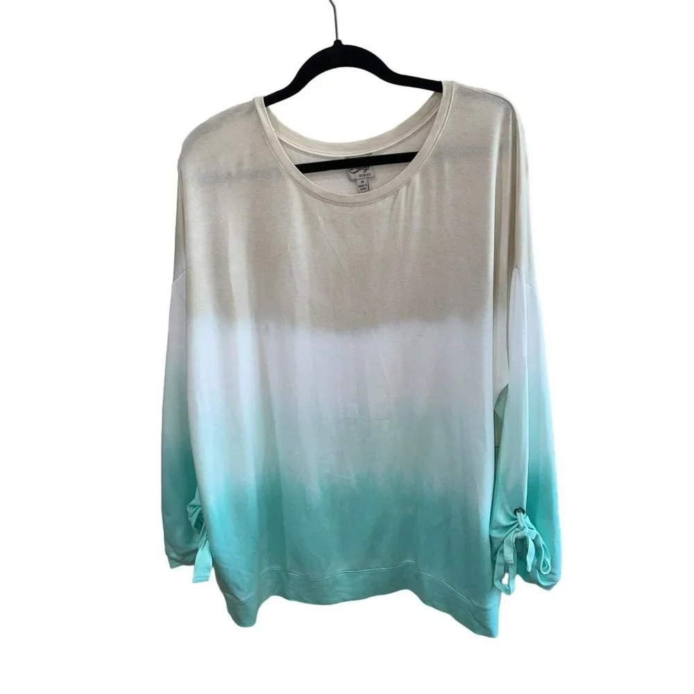 COMO Vintage Women’s Ombré Lightweight Soft Sweater Size 1X